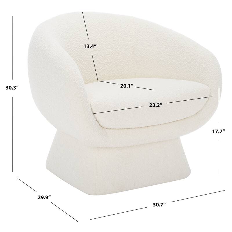 SAFAVIEH Couture Arbenora Modern Accent Chair - 30.7" W x 29.9" L x 30.3" H - 31Wx30Dx30H