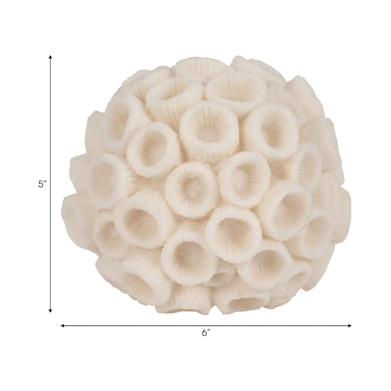 Sagebrook Home Decorative Orb, Exquisite Textured Design, Versatile Accent Piece, Crafted for Sophistication