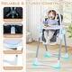 preview thumbnail 17 of 18, Gymax Foldable Baby High Chair for Babies & Toddlers w/Adjustable