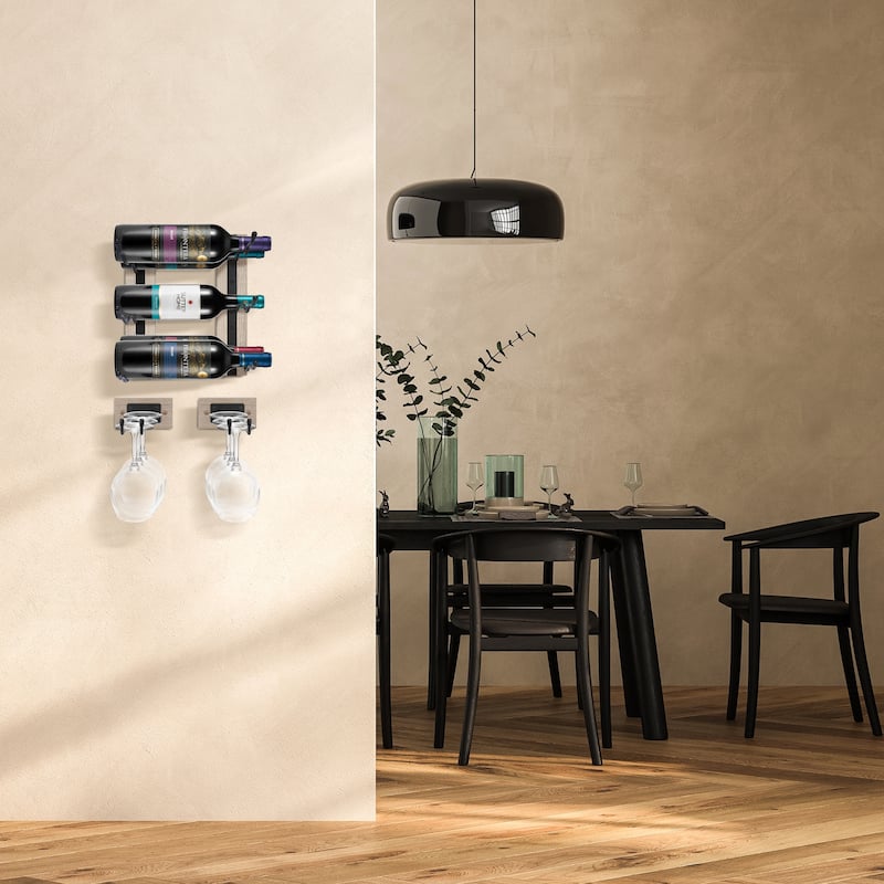 Glass Holder Stemware Rack Set (Set of 6) - 12" L x 4.75" W x 2.5"H