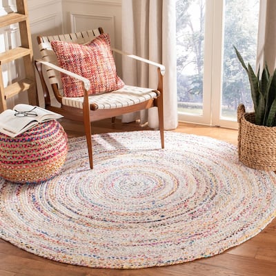 SAFAVIEH Georgine Handmade Braided Bohemian Cotton Rug