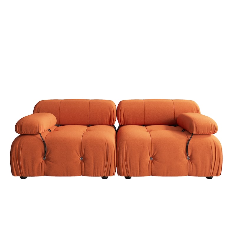 Modern Loveseat Couch Teddy Sectional Sofa