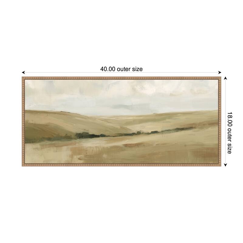 Kate and Laurel Whispering Meadows II Panel by Amy Lighthall Framed Canvas Wall Art Print