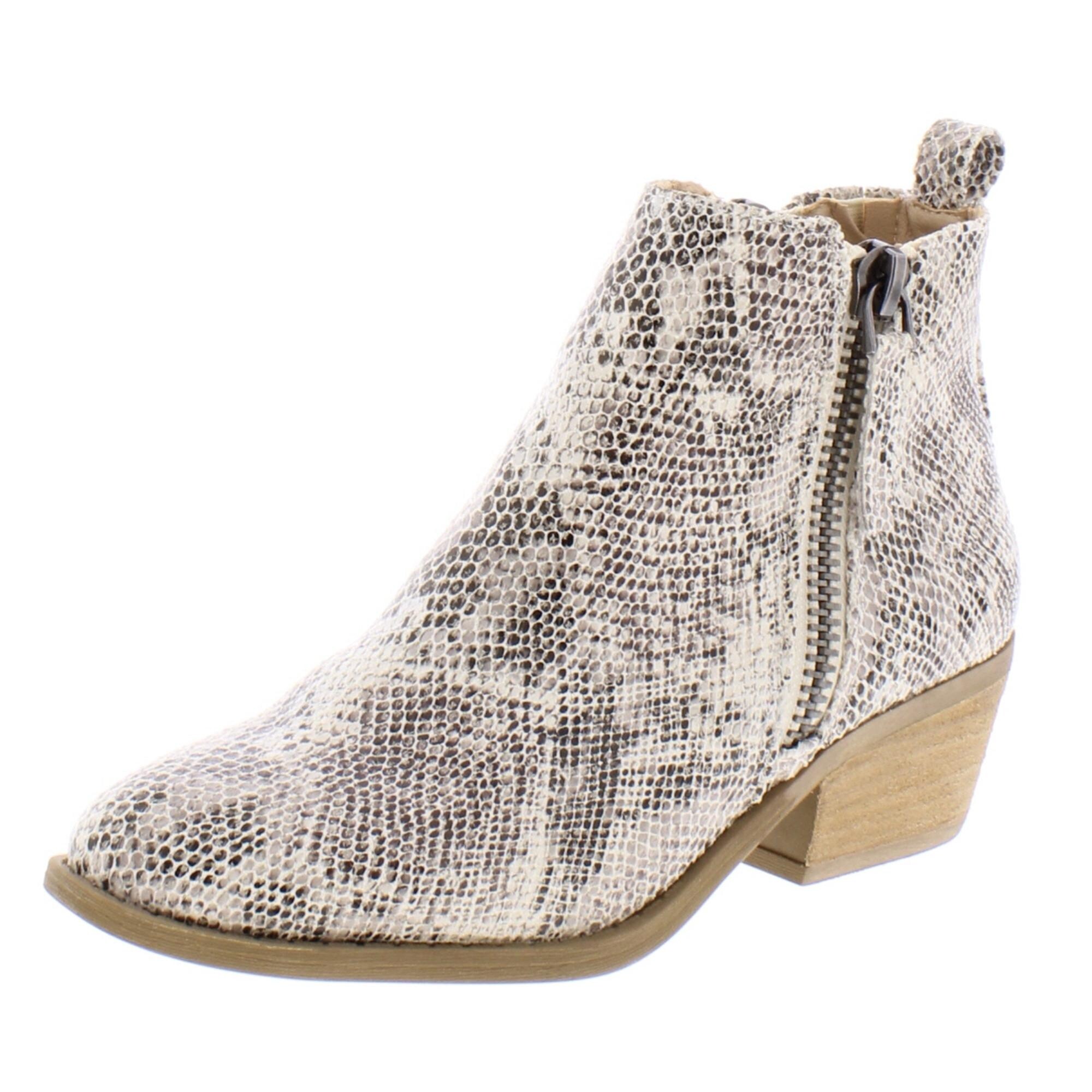 ankle boots snake