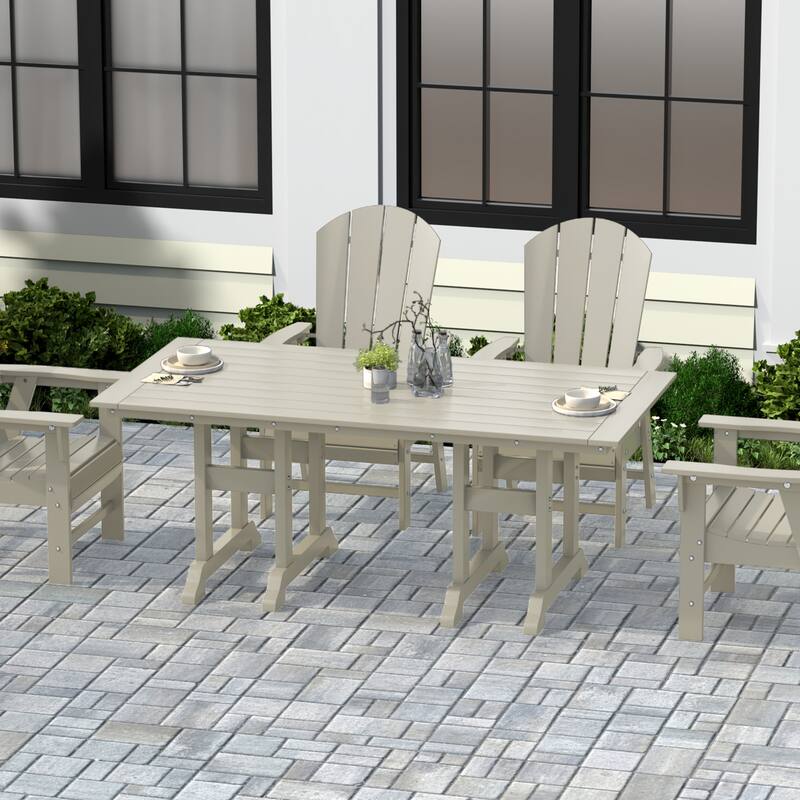 Laguna Hdpe All Weather Outdoor Patio 71" Rectangular Dining Table