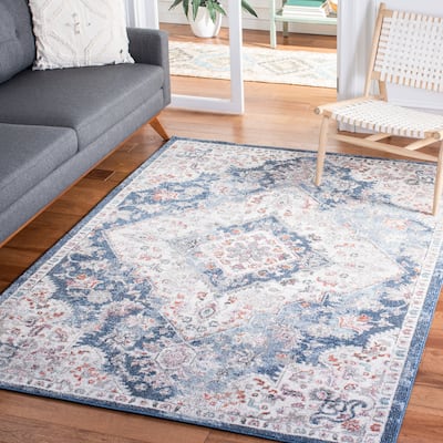 SAFAVIEH Phoenix Stacy Boho Medallion Distressed Rug