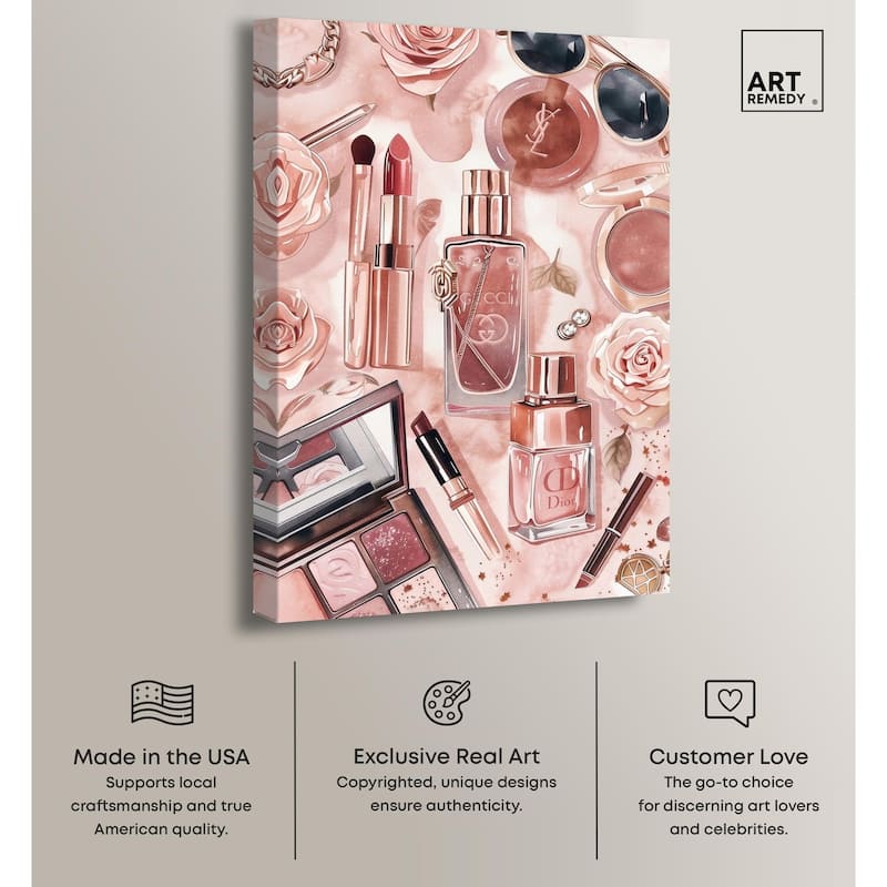 Glam Sparkle Lay Out Canvas by Art Remedy, Gallery Wrapped