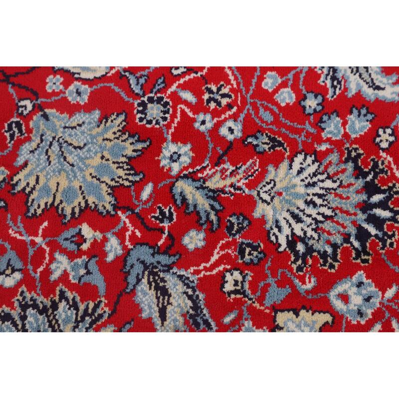 Floral Kashan Area Rug Machine Made Carpet - 9'7" x 12'6"