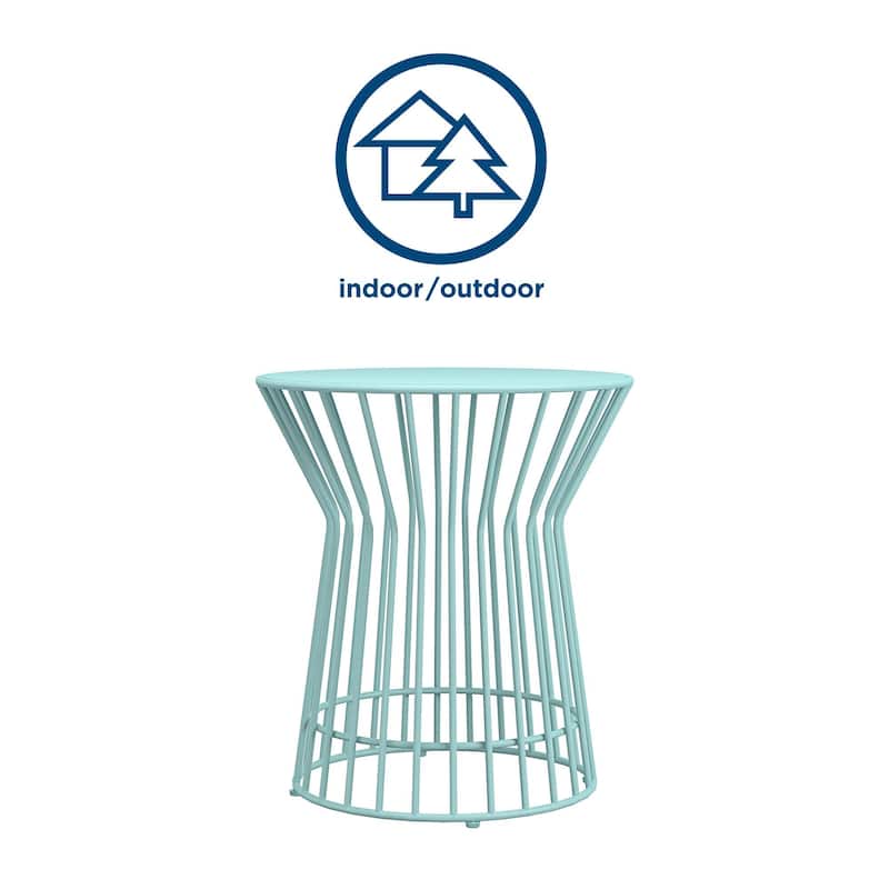 The Novogratz Poolside Gossip Collection Roberta Outdoor/Indoor Side Table