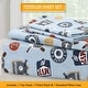 preview thumbnail 17 of 96, 3-Piece Cotton Toddler Sheet Set for Kids Boys & Girls (Animals, Fish, Sports, Floral)