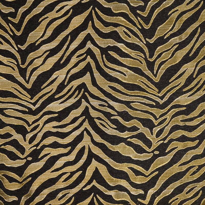 Furniture of America Ospray Glam Black Velvet Upholstered Zebra Print Loveseat