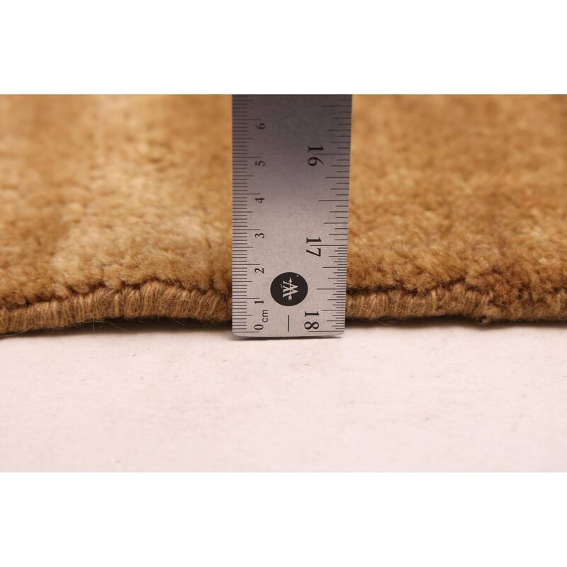 ECARPETGALLERY Hand-knotted Pak Finest Gabbeh Light Brown Wool Rug - 4'8 x 6'7