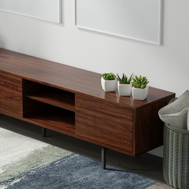 Glenwillow Home Atlas 78" x 20" Lowboy Mid-Century Modern TV Stand Console