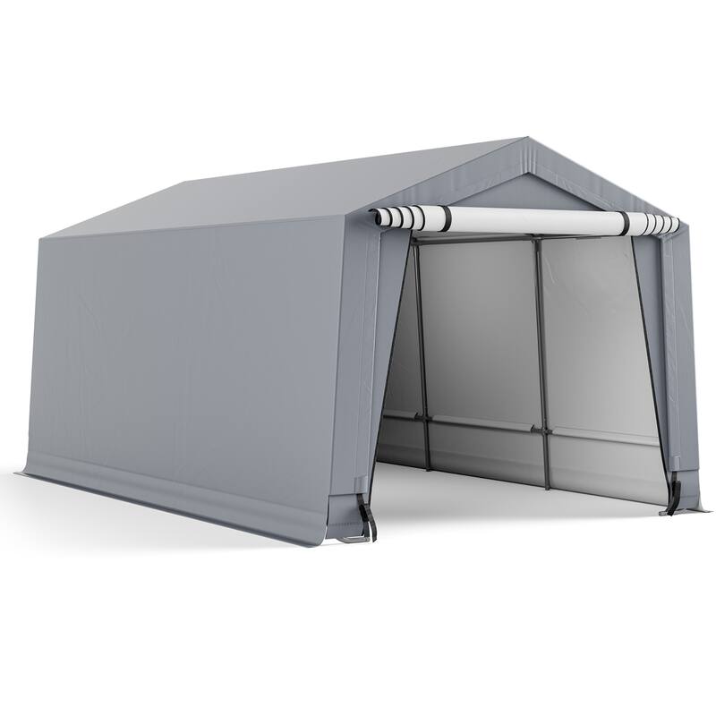 Costway 10' x 16'\10.2' X 20.4' Heavy-Duty Carport Car Canopy Shelter