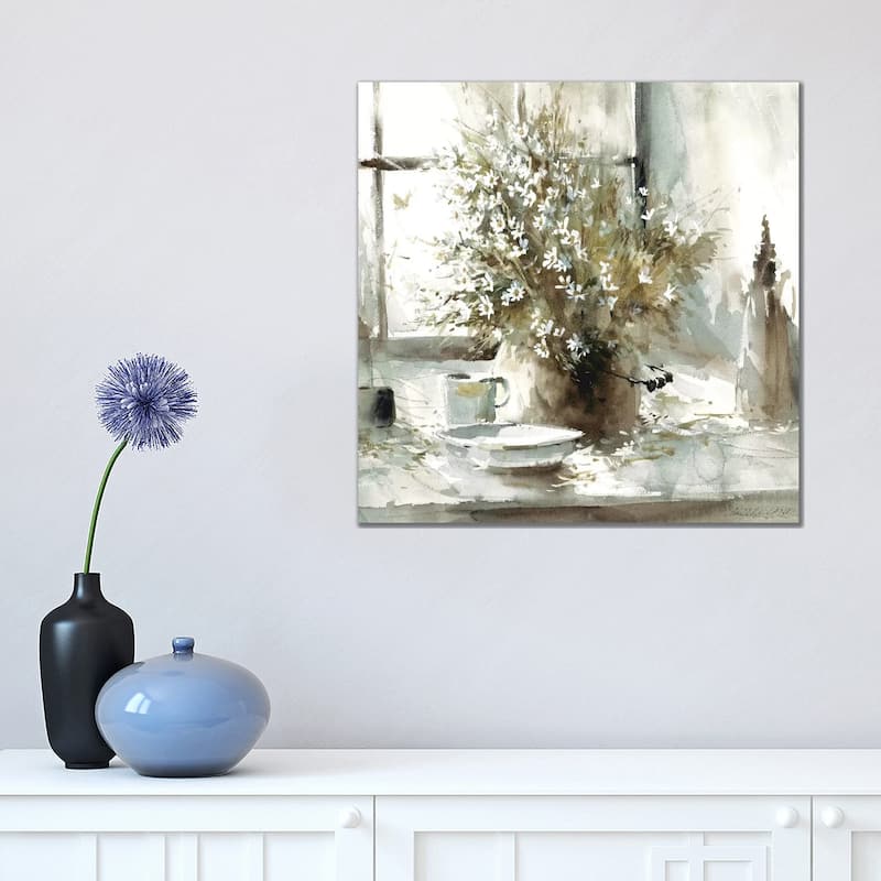 iCanvas "Daisy Still Life" by George Bjorkland Canvas Print - 18x18x1.5