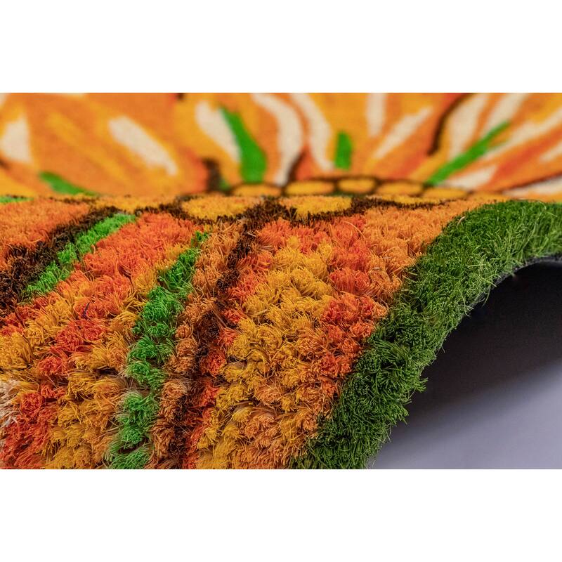 Liora Manne Summer Flower Coir Welcome Door Mat