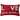 Pillow Perfect Indoor Love You More Red Rectangular Throw Pillow, 12 X 19 X 5