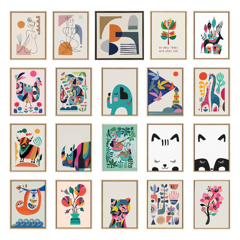 Kate and Laurel Sylvie Abstract Canvas by Rachel Lee of My Dream Wall