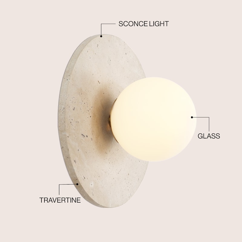 Tivoli Modern Minimalist 1-Light Ovoid LED Wall Sconce