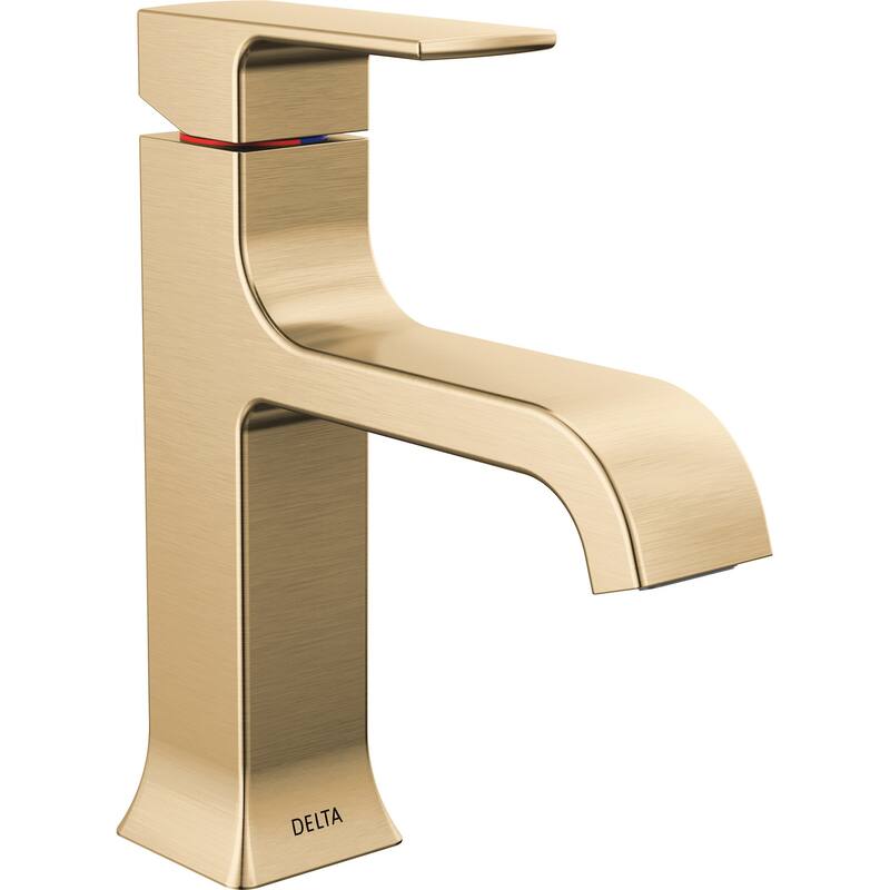 Delta 539-MPU-DST Velum 1.2 GPM Single Hole Bathroom Faucet with - Champagne Bronze