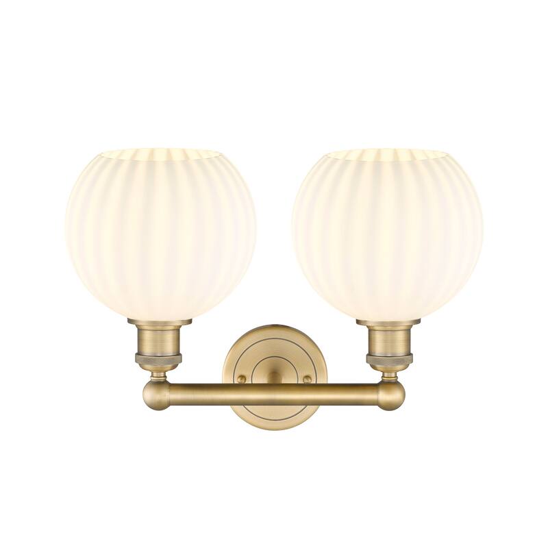 Innovations Lighting 616-2W 12 17 White Venetian Vanity White Venetian