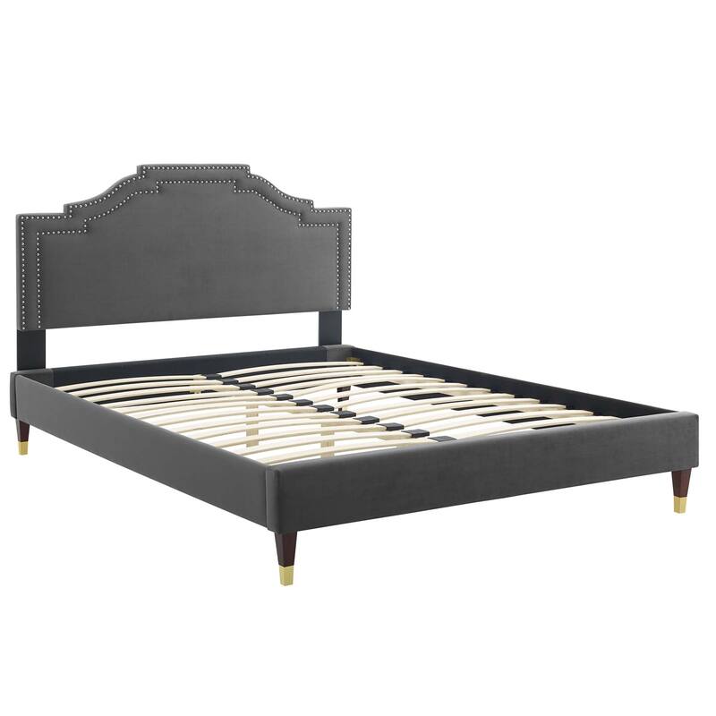 Adelaide Performance Velvet King Platform Bed