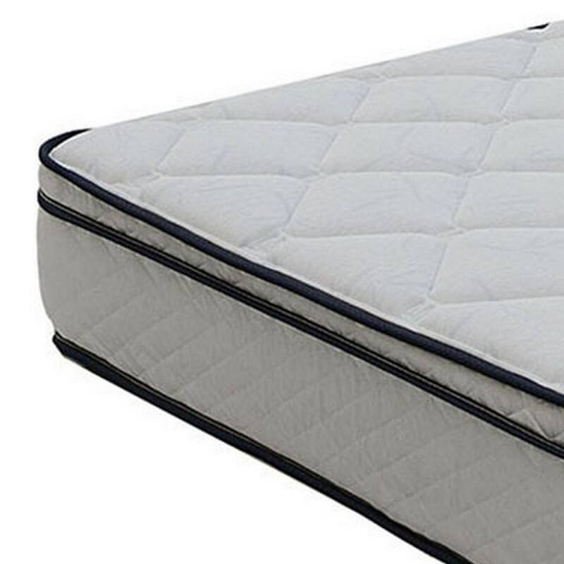 Lim 9 Inch Soft Bonnell Coil Full Size Mattress with Euro Top, Dense Foam