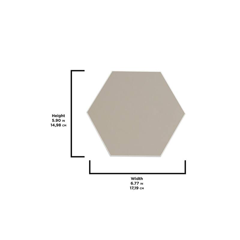 Hexagon Beige Peel and Stick Luxury Wall Tiles