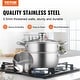 preview thumbnail 3 of 15, VEVOR Steamer Pot, Steamer Pot for Cooking with Stock Pot and Vegetable Steamer