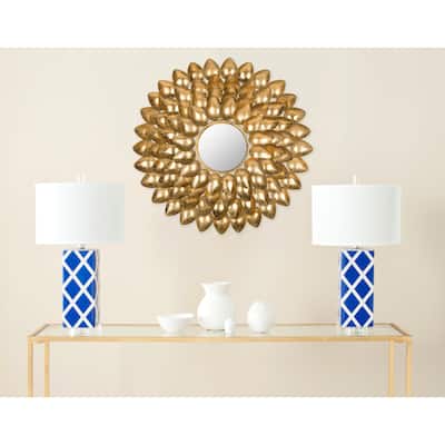 SAFAVIEH Amberly Antique Gold Sunburst 29-inch Decorative Mirror - 29" x 1.5" x 29" - 29Wx2Dx29H