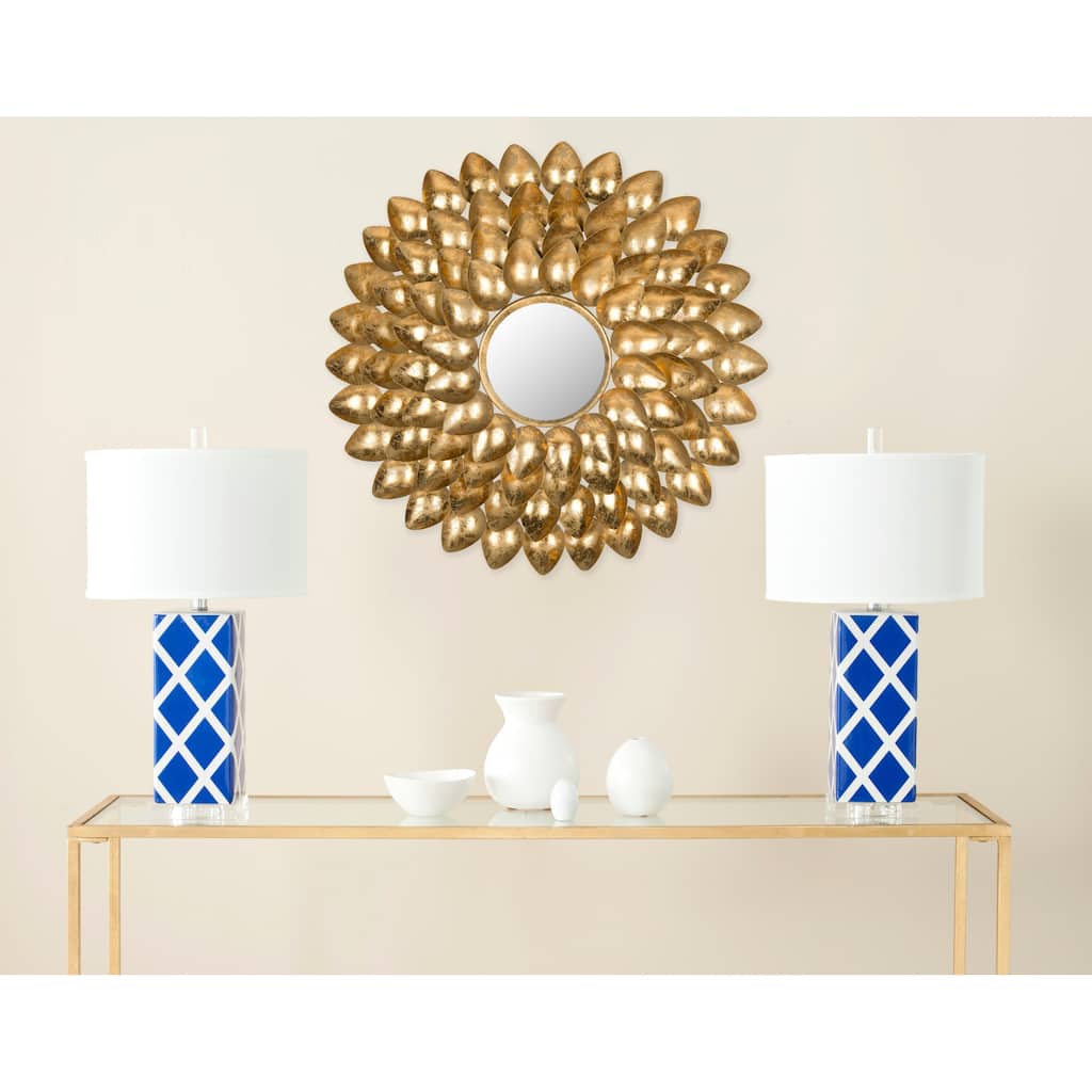 SAFAVIEH Amberly Antique Gold Sunburst 29-inch Decorative Mirror - 29" x 1.5" x 29" - 29Wx2Dx29H