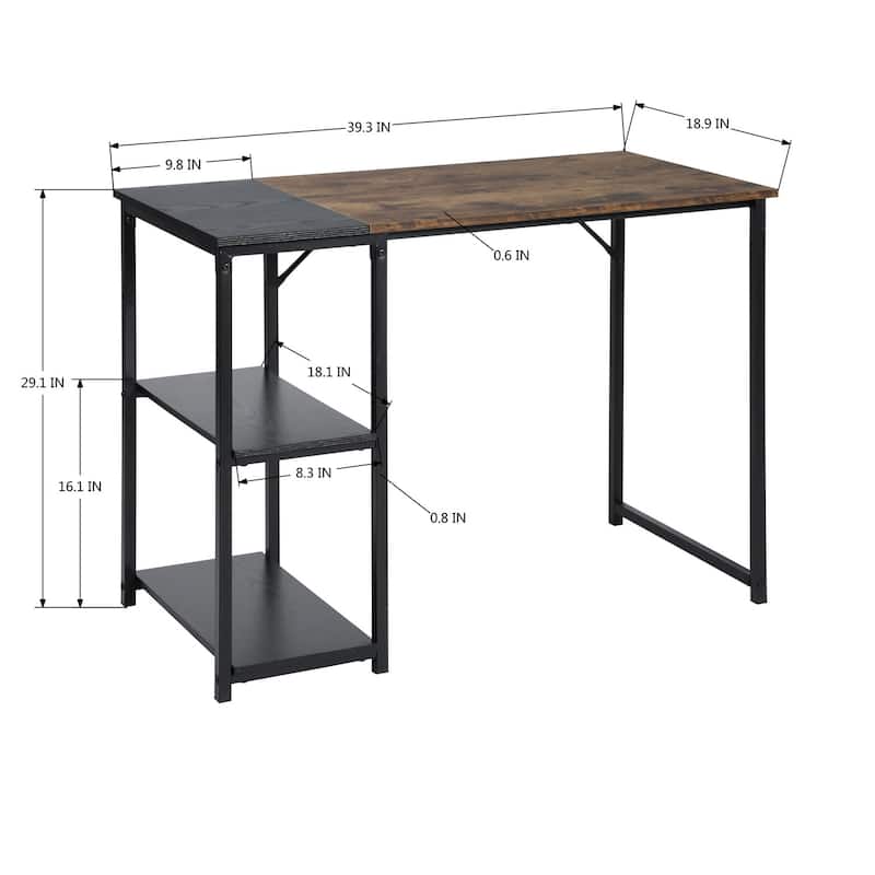 HomyLin Writing Table Home Office Desk Computer Desk for Study Working