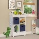 preview thumbnail 36 of 46, RiverRidge Kids Book Nook Cubby Toy Storage Cabinet with Bookshelf, Drawers, and Hooks