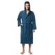 preview thumbnail 21 of 34, Men's Turkish Cotton Hooded Bathrobe L/XL - Ocean Blue