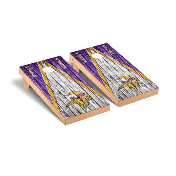 slide 2 of 5, Minnesota Vikings 2x4 Pro Cornhole Boards - V4 Include Carrying Case