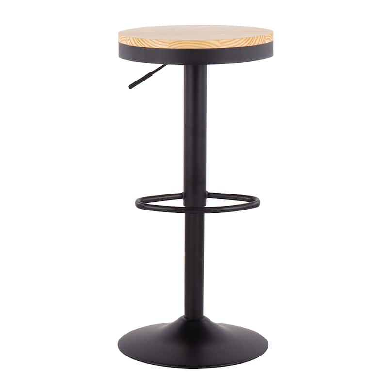 Carbon Loft Goddard Industrial Adjustable Bar Stool (Set of 2)