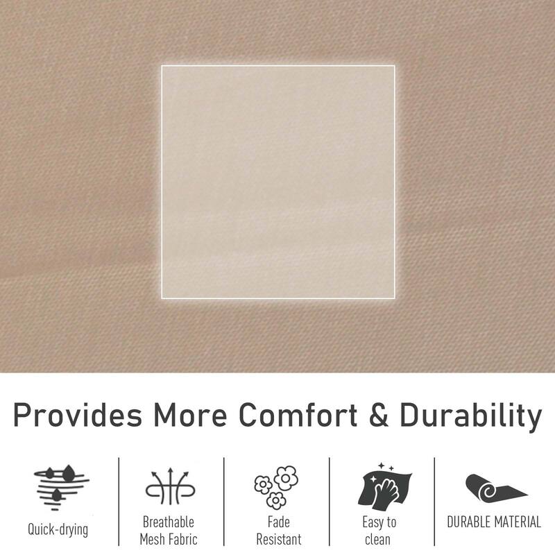 Outsunny Rocking Recliner Seat with Removable Headrest, Breathable Mesh Fabric for Garden and Patio