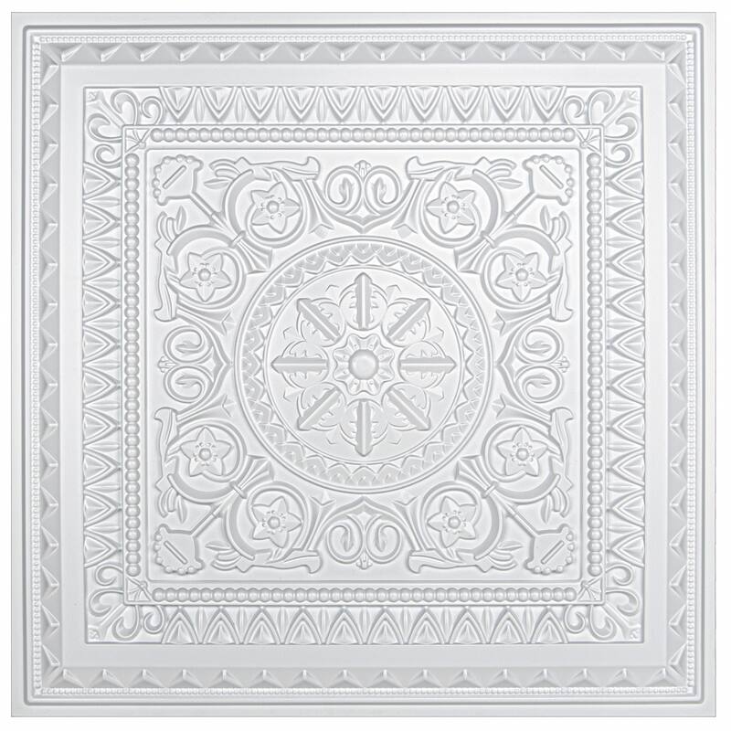 Art3d 2x2ft PVC Decorative Ceiling Tile,3D Ceiling Panel,12Pcs,48 sq ft