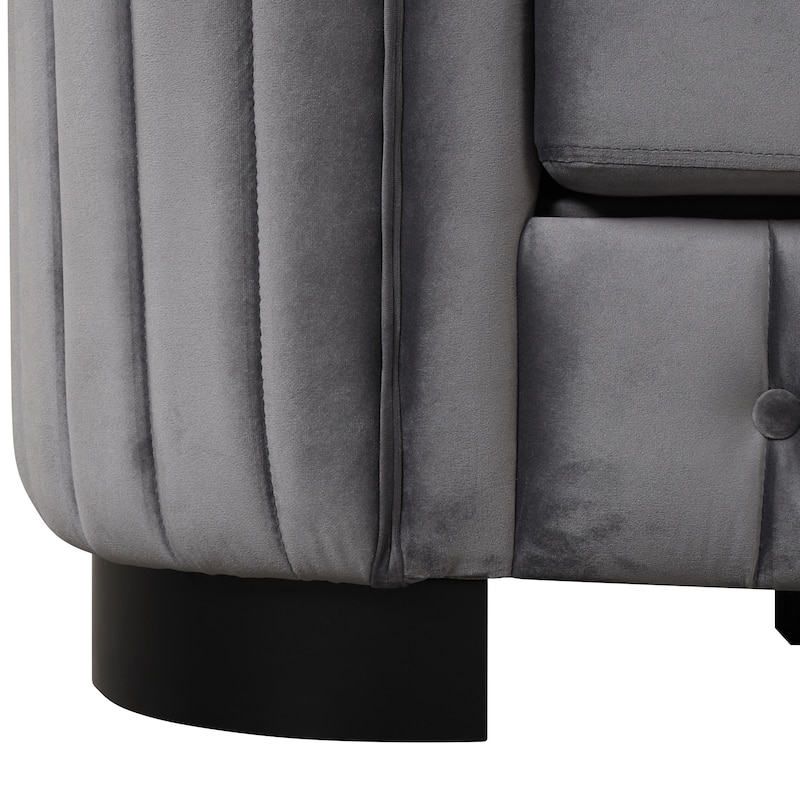 41.5" Velvet Upholstered Accent Sofa,Modern Single Sofa Chair with Thick Removable Seat Cushion,Modern Single Couch