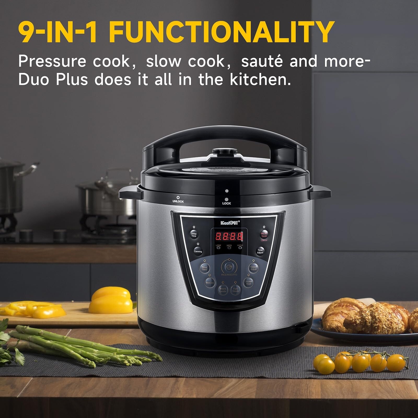 6 Qt Electric Pressure Cooker Programmable Pressure Cooker Yogurt Maker Rice Cooker Steamer and Warmer with Inner Pot Bed Bath Beyond 39099023