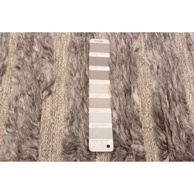 ECARPETGALLERY Hand-knotted Tangier Taupe Wool Rug - 5'2 x 7'6