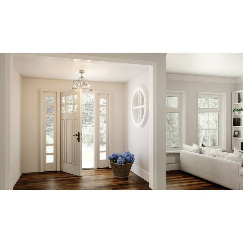 Barlow 4-Light Polished Nickel Fan Light - Polished Nickel