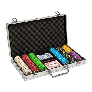 300Ct Claysmith Gaming "Gold Rush" 13.5 Gram Clay Composite Chip Set in Aluminum Case