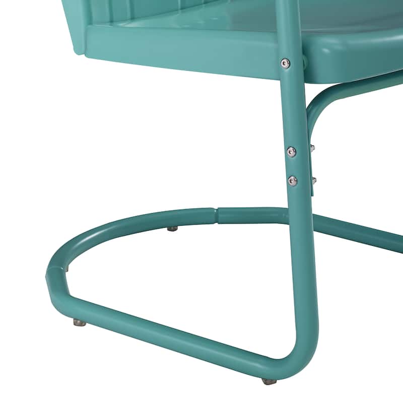 Crosley Tulip 2Pc Outdoor Metal Armchair Set - 24.5"W x 20.5"D x 32.88"H
