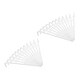 preview thumbnail 1 of 3, 10.6x14.6" Leaf Rake Replacement, 2Pcs Plastic Lawn Folding Grass Tool, White