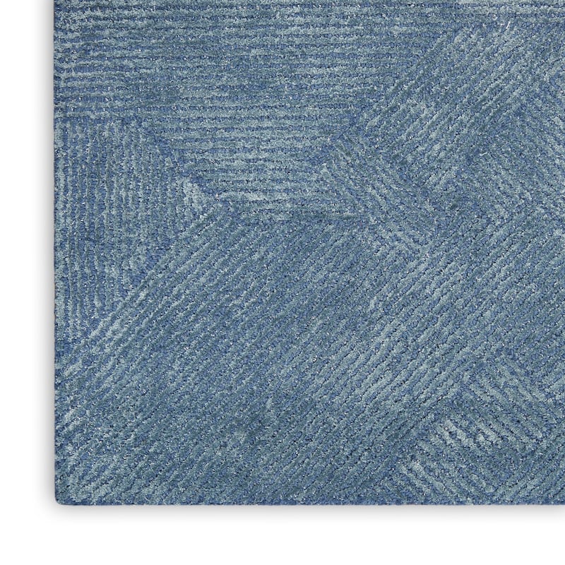 Michael Amini Abstract Linear Shimmer Area Rug