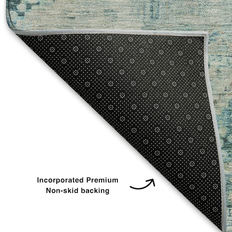 Premium Washable Super Soft Vintage Traditional Mayfield Rug