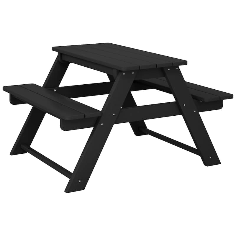 Laguna Kids Outdoor Poly Picnic Table - Black