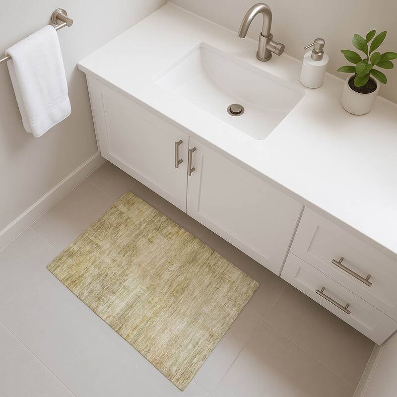 Premium Washable Super Soft Modern Abstract Mayfield Rug - Beige - 1'8" x 2'6"