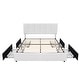 preview thumbnail 12 of 123, Javlergo Bed Frame with Storage Drawers Upholstered Platform Bed Frame with Adjustable Headboard